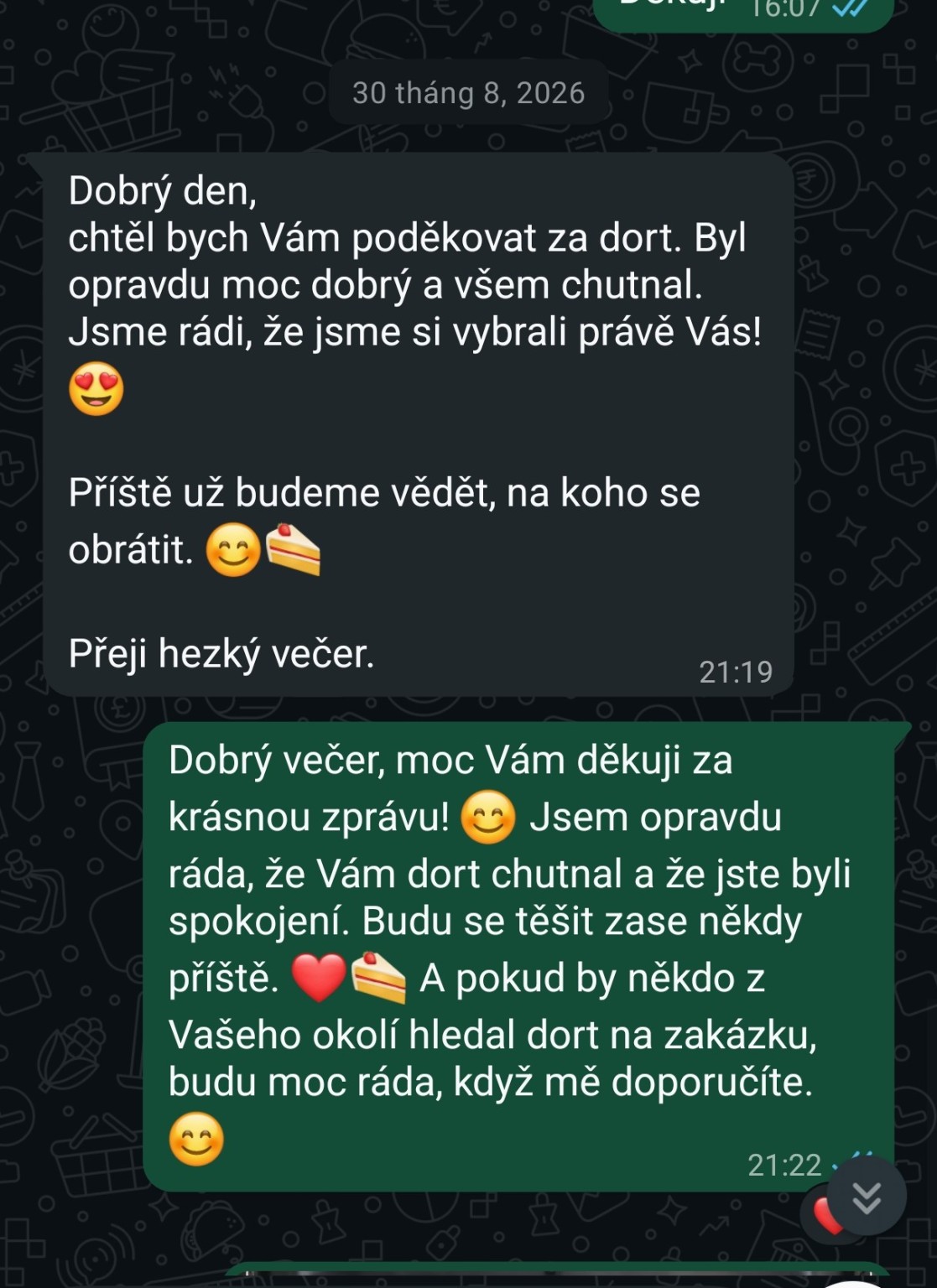 Hodnocení zákazníka Halu Dorty – jsme rádi, že jsme si vybrali právě Vás Skutečné hodnocení zákazníka – jsme rádi, že jsme si vybrali právě Vás | Halu Dorty