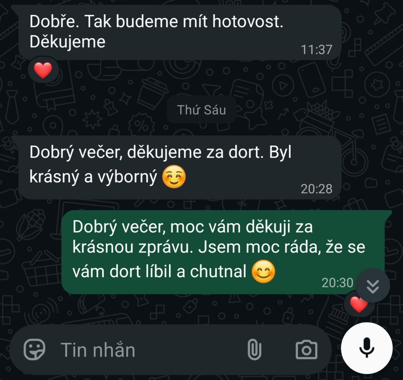Hodnocení zákazníka Halu Dorty – dort byl krásný a výborný Skutečné hodnocení zákazníka – dort byl krásný a výborný | Halu Dorty